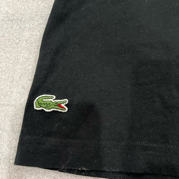 [7/US:L]Lacoste Live Paris Black w/ Alligator Head S/S Shirt - Picture 2 of 7